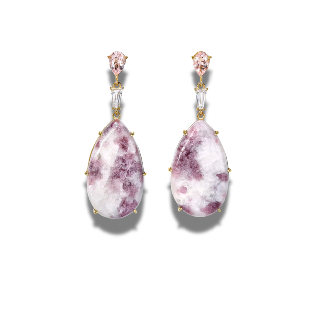 Lepidolite × Morganite