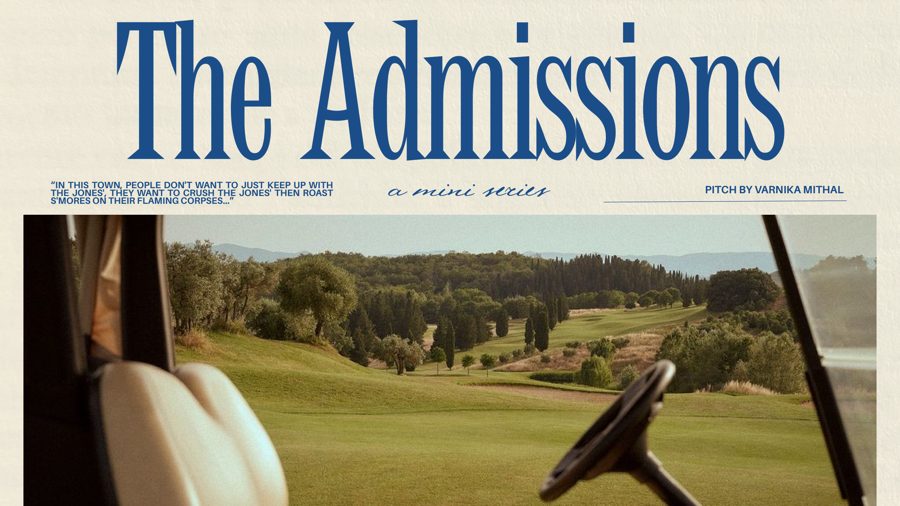 The Admissions — pitch deck cover