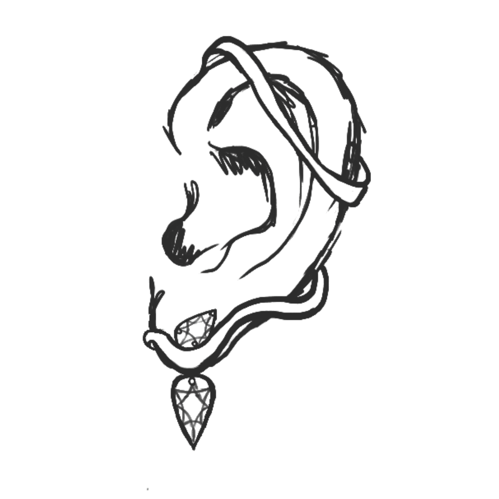Ear climber sketch