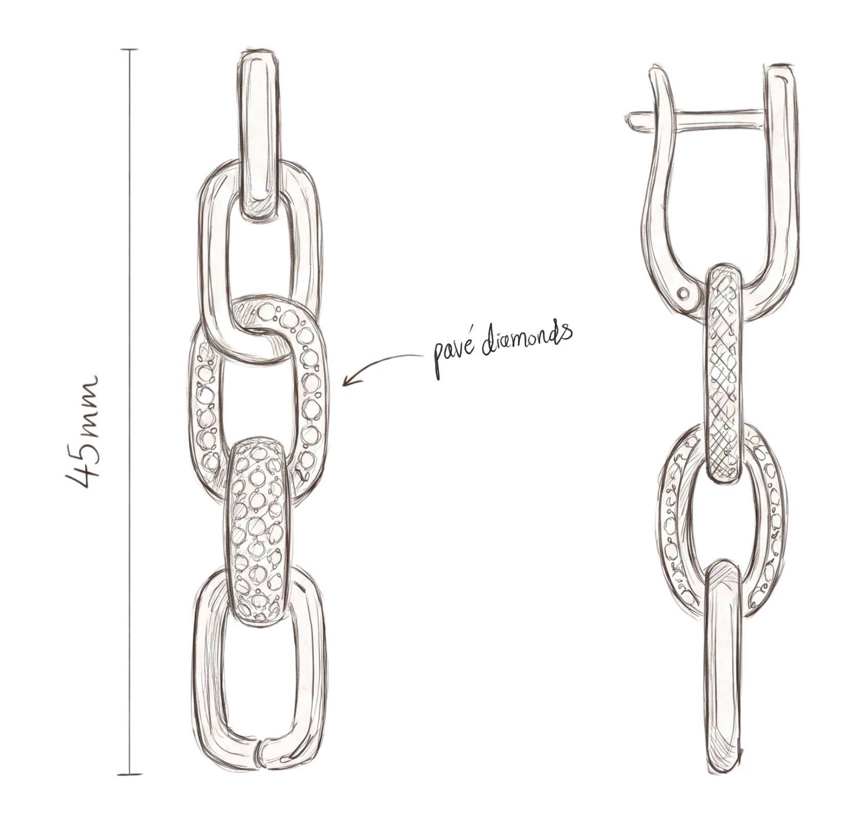 Chain link sketch